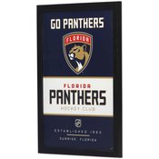 FLORIDA PANTHERS FRAMED WOOD WALL DECOR