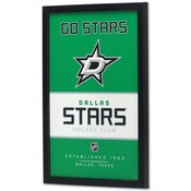 DALLAS STARS FRAMED WOOD WALL DECOR