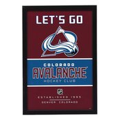 COLORADO AVALANCHE FRAMED WOOD WALL DECOR