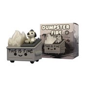 THIS IS FINE DUMPSTER FIRE NEWSPRINT ED VINYL FIGURE