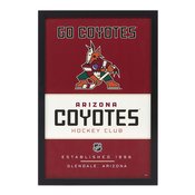 ARIZONA COYOTES FRAMED WOOD WALL DECOR