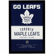 TORONTO MAPLE LEAFS FRAMED WOOD WALL DECOR