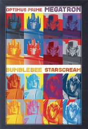 TRANSFORMERS STYLIZED GROUP FRAMED PRINT