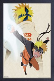 NARUTO & MINATO CANVAS FRAMED PRINT