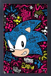 SONIC EMERALD CLUB WORLD TOUR FRAMED PRINT