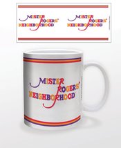 MISTER ROGERS COLORFUL LOGO CERAMIC MUG