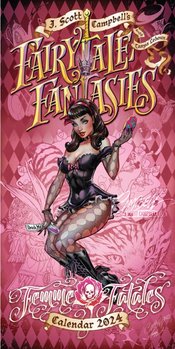 J SCOTT CAMPBELL FAIRYTALE FANTASIES 2024 CALENDAR DARK