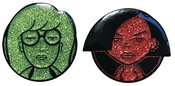 DARIA AND JANE 2PC GLITTER PIN SET