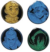 AVATAR THE LAST AIR BENDER TEAM AVATAR 4PC GLITTER PIN SET (