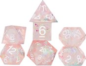 RPG DICE SET 7 SHARP PINK FAIRY