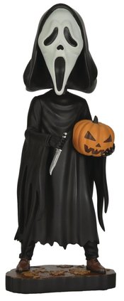 GHOST FACE WITH PUMPKIN HEAD KNOCKER