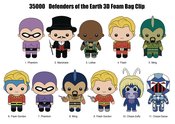 DEFENDERS OF THE EARTH 24PC 3D FOAM BAG CLIP DS