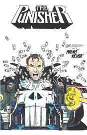 DF MARVEL CVR NICIEZA DELBEATO PUNISHER WZ #1 HOMAGE SKETCH