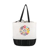 DISNEY 100 CANVAS & WILLOW BASKET TOTE