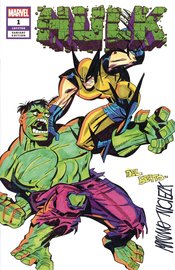 DF MARVEL CVR NICIEZA & DELBEATO HULK VS WOLVERINE SKETCH (C