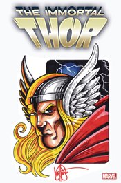 DF IMMORTAL THOR #1 COMMISSIONED ART SGNED & REMARKED HEASER