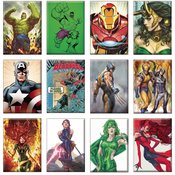 MARVEL COMIC COVERS 36PC MAGNET ASST