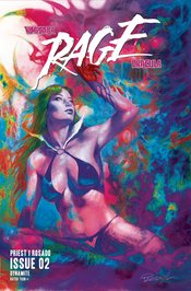 VAMPIRELLA DRACULA RAGE #2 CVR P FOC PARRILLO ULTRAVIOLET