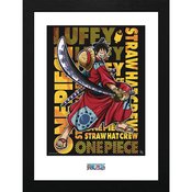 ONE PIECE LUFFY IN WANO FRAMED PRINT