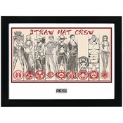 ONE PIECE STRAW HAT CREW FRAMED PRINT