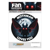 MOTHMAN LOVES YOU WINDOW DECAL