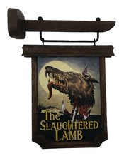 AN AMERICAN WEREWOLF IN LONDON PUB SIGN PROP REPLICA