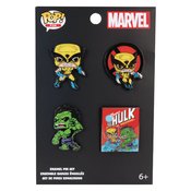 FUNKO POP 4PK PIN MARVEL WOLVERINE 50TH ANNI