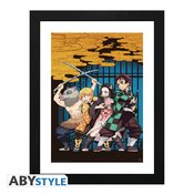 DEMON SLAYER KEY ART FRAMED PRINT