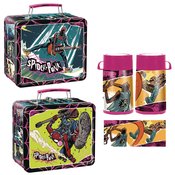 SDCC 2024 TIN TITANS SPIDER PUNK PX LUNCH BOX W BEV CONT