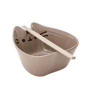 PUSHEEN RAMEN BOWL W/ CHOPSTICKS