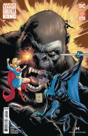 JUSTICE LEAGUE GODZILLA KONG #4 (OF 6) CVR B PORTACIO KONG