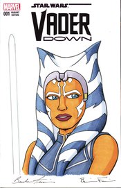 DF MARVEL COMICS COMMISSIONED ART FRAIM AHSOKA SKETCH