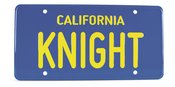 KNIGHT RIDER LICENSE PLATE