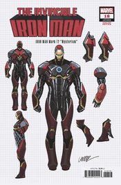 INVINCIBLE IRON MAN #18 10 COPY INCV PEPE LARRAZ DESIGN VAR