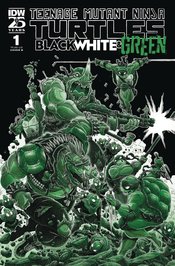 TMNT BLACK WHITE & GREEN #1 CVR B STOKOE