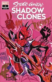 DF SPIDER-GWEN SHADOW CLONES #1 PINK SPIDER-PUNK SKETCH