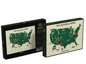 US NATIONAL PARKS MAP BRAVE THE WOODS 20X28IN 1000 PC PUZZLE