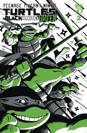 TMNT BLACK WHITE & GREEN #2 CVR A RODRIGUEZ