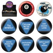 MAGIC 8-BALL 144 PC BUTTON ASST