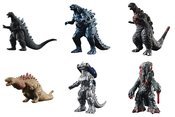 GODZILLA SHOKUGAN SOFT VINYL FIGURE COLL 10PC BOX