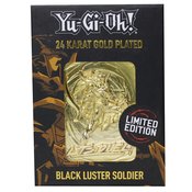 YU GI OH LTD ED 24K GOLD PLATED BLACK LUSTER SOLDIER CARD (N