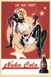 FALLOUT NUKA COLA PIN-UP 12X18 PX TIN SIGN REPLICA  (MA