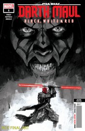 STAR WARS DARTH MAUL BLACK WHITE & RED #1 2ND PTG MALEEV VAR