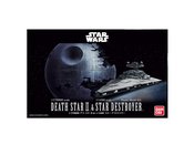 SW DEATH STAR II 1/2700000 & STAR DESTROYER 1/14500 MDL KIT