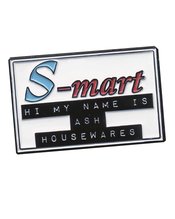 ARMY OF DARKNESS S-MART NAMETAG ENAMEL PIN  (O/A)