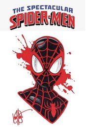 DF SPECTACULAR SPIDER-MEN #1 SGN & REMARKED HAESER MORALES (