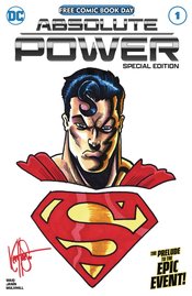 DF ABSOLUTE POWER #1 SP ED BLANK HAESER SUPERMAN SGN & REMAR