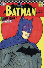 DF DC COMICS CVR ART NICIEZA DELBEATO SGN & REMARKED BATMAN