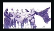 ORIGINS JLA ALEX ROSS MATTED LITHO SGN MATTED LITHO