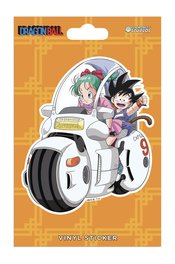 DRAGONBALL GOKU AND BULMA ON MOTORCYCLE STICKER